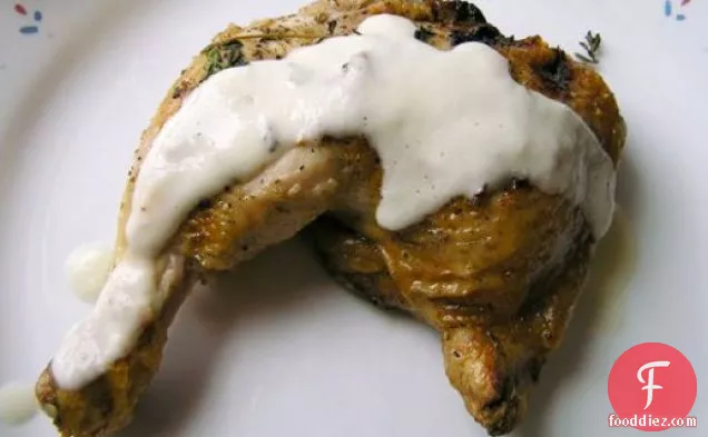 Dinner Tonight: Broiled Chicken with Garlic Sauce