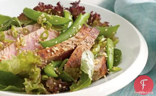 Seared Ahi Tuna Salad With Fresh Snap Peas