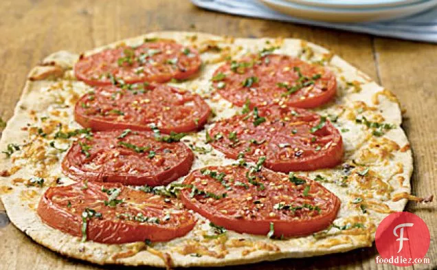 Gorgonzola and Mortgage Lifter Tomato Pizza