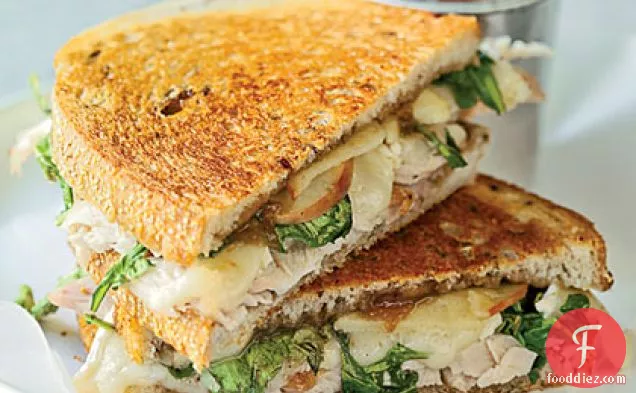 Toasted Turkey, Brie, and Apple Sandwiches