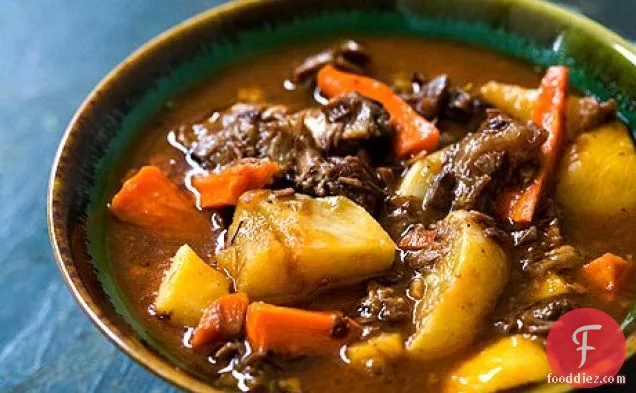 Lamb Shank Stew With Root Vegetables