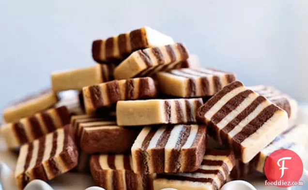 Black and White Striped Cookies
