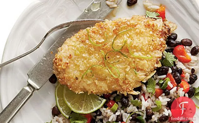 Honey-Lime Chicken with Coconut-Black Bean Rice
