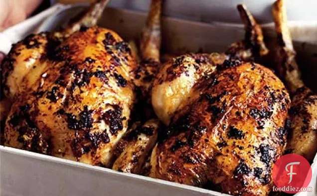 Tarragon & mustard roasted free-range chicken