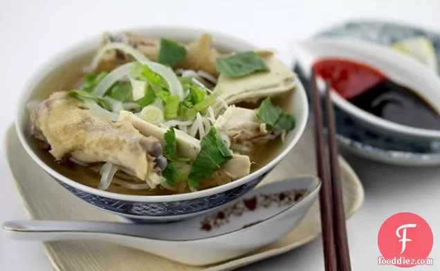 Pho Ga (Vietnamese Chicken Noodle Soup with Ginger)