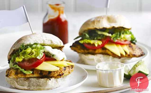 झटका चिकन बर्गर