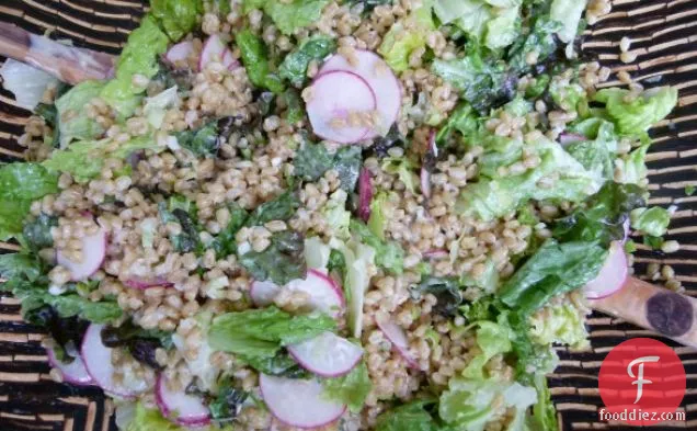 Wheat Berry Salad With Lemon-tahini Dressing