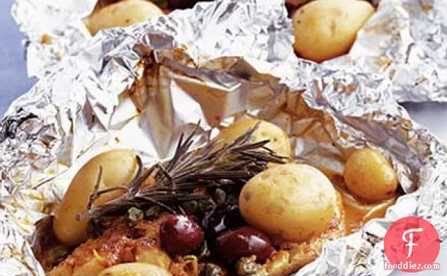 Mediterranean fish parcels