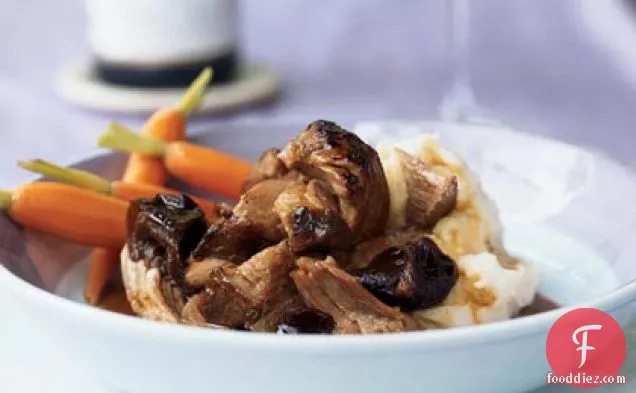 Braised Pork Shoulder in Hoisin-Wine Sauce with Dried Plums