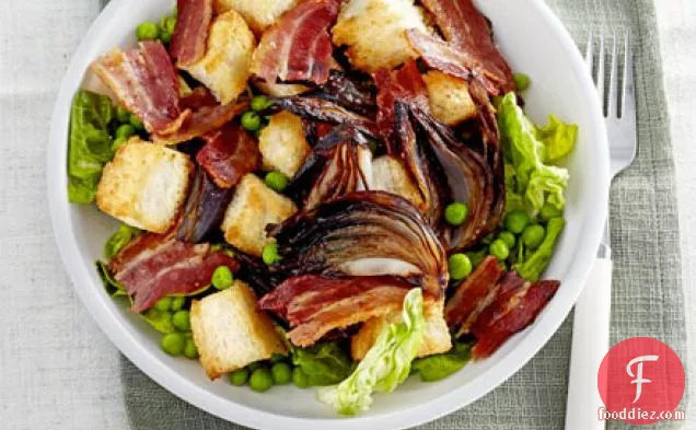 Bacon & roast onion salad