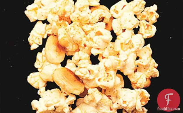 Spicy Popcorn with Piment D’Espelette and Marcona Almonds
