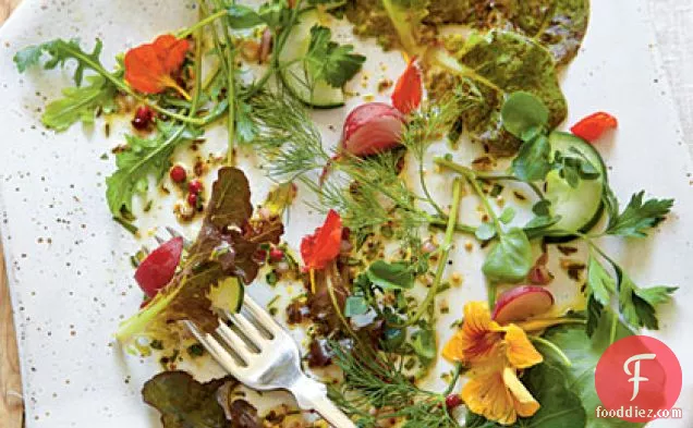 Walk-Around-the-Garden Salad with Herb Vinaigrette