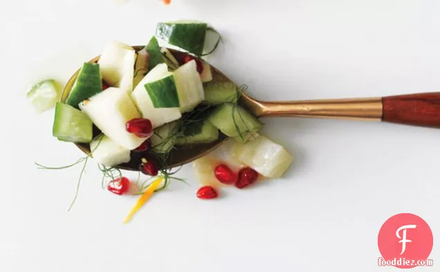 Chopped Cucumber, Pear, and Fennel Salad