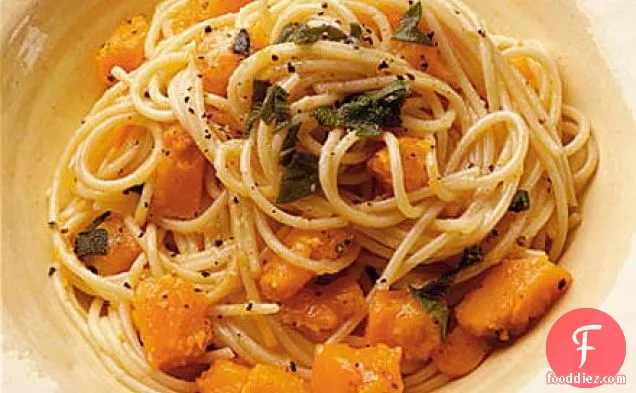 Pumpkin & sage spaghetti