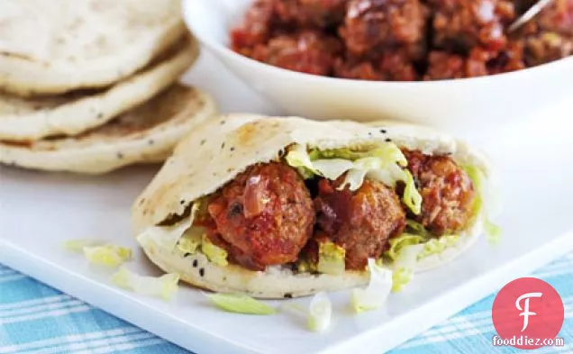 Lamb & apricot meatballs