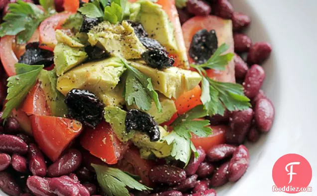 Kidney Beans, Tomatoes And Avocado