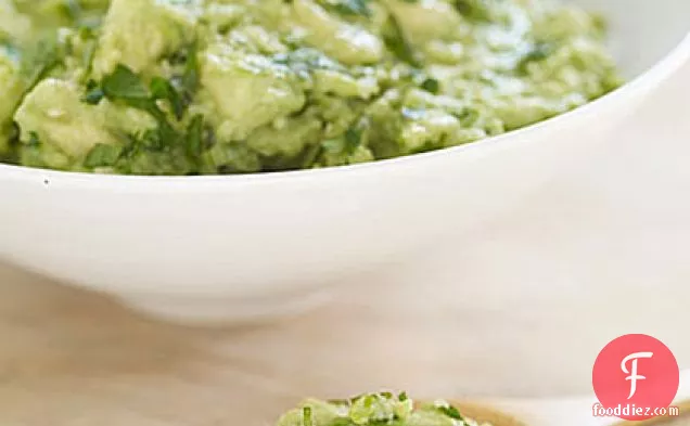 Guacamole with Charred Jalapeńo and Scallions