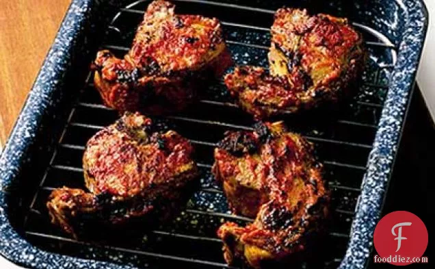 Spicy Moroccan chops