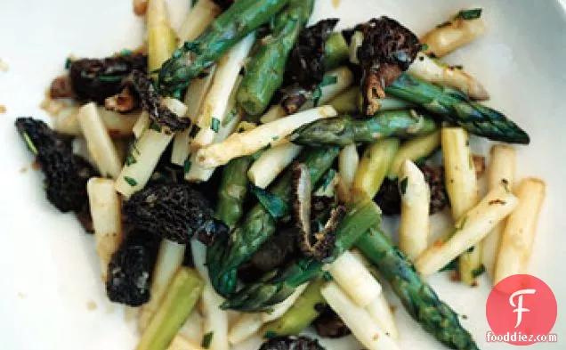 Asparagus with Morels and Tarragon
