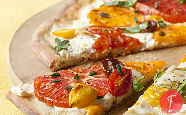 Tomato-Ricotta Pizza