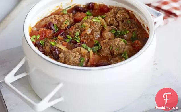 Smoky Mexican meatball stew