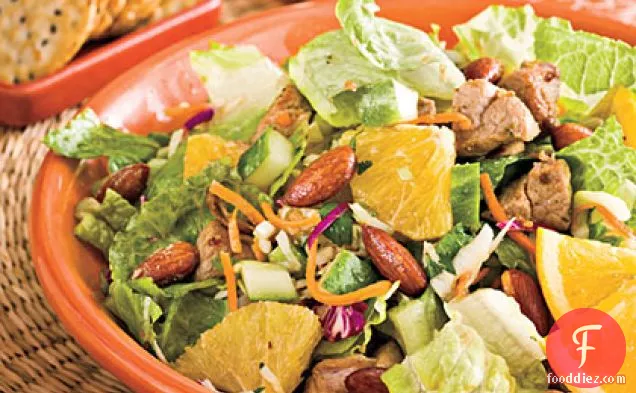 Spicy Pork-and-Orange Chopped Salad