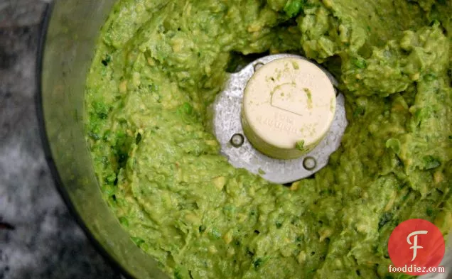 Smashed Pea Guacamole With Cilantro, Ginger And Lime
