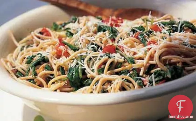 Whole-Wheat Spaghetti with Arugula