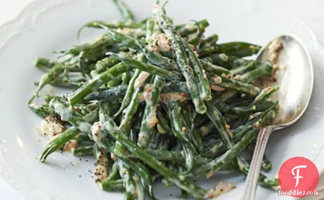 Green beans with wholegrain mustard