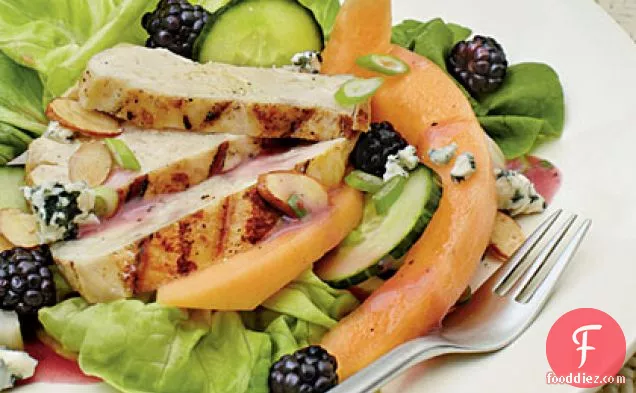 Grilled Chicken Salad with Raspberry-Tarragon Dressing
