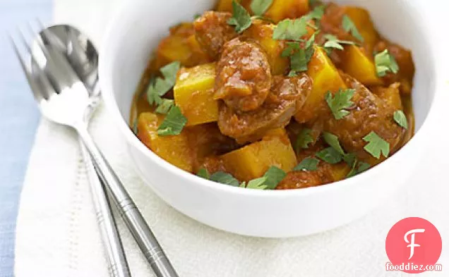 Squash & chorizo stew