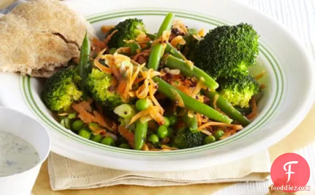 Indian bean, broccoli & carrot salad