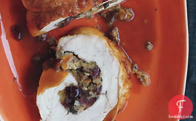 Turkey Roulade with Cider Sauce