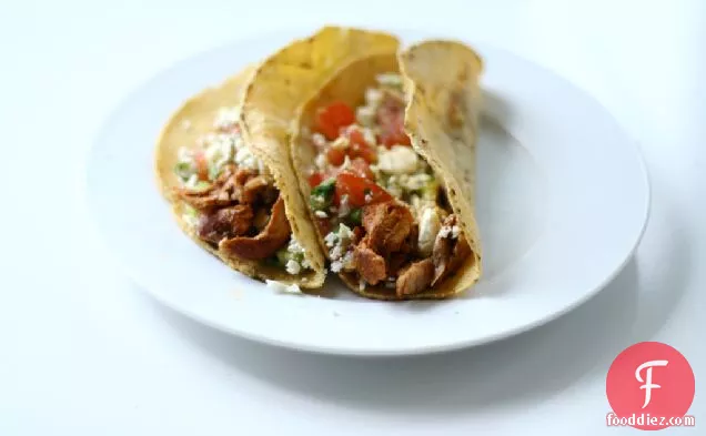 Chicken Tacos With Avocado Salsa