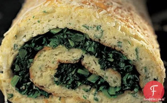 Herby cheese roulade
