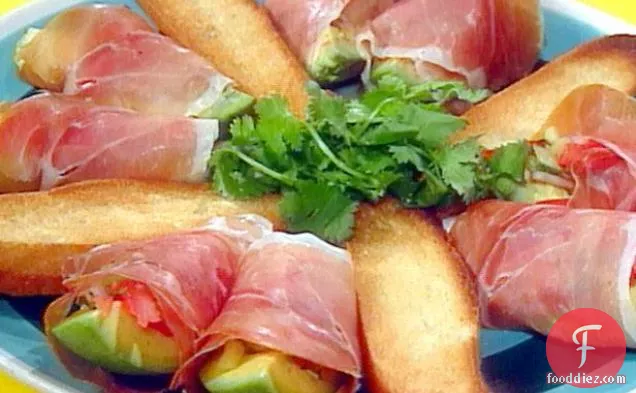 Dressed Up Avocados with Serrano Ham