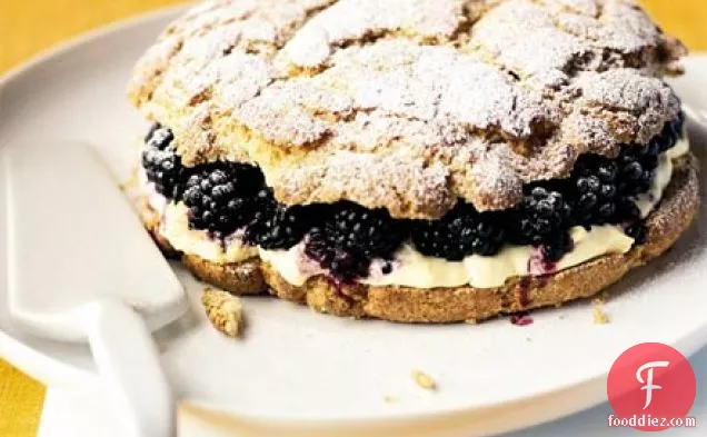 Blackberry & clotted cream shortcake