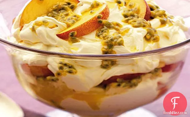 Passion fruit trifle