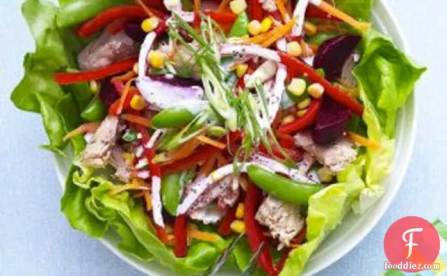 Tuna rainbow salad