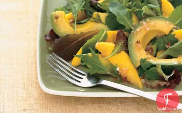 Avocado And Mango Salad With Passion Fruit Vinaigrette