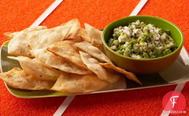 Guacamole with Cumin Dusted Tortillas