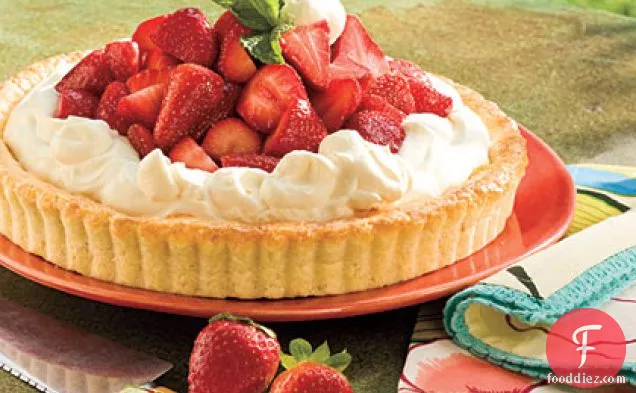 Strawberry-Orange Shortcake Tart