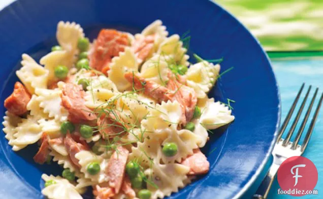 Creamy Farfalle with Salmon and Peas