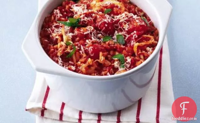 Quick tomato risotto