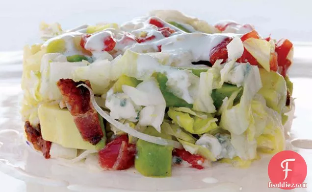 Patricia Wells's Cobb Salad: Iceberg, Tomato, Avocado, Bacon, and Blue Cheese