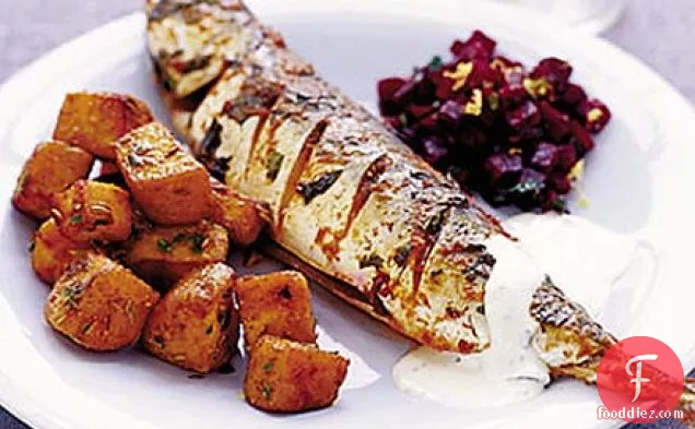 Mackerel with curry spices