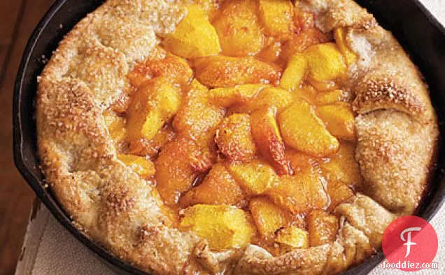 Rustic Spiced Peach Tart with Almond Pastry