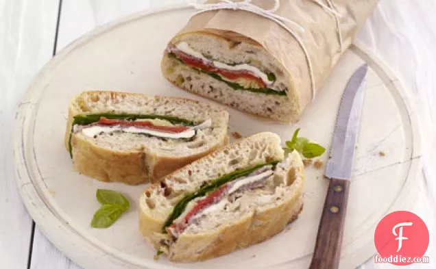 Pressed picnic sandwich