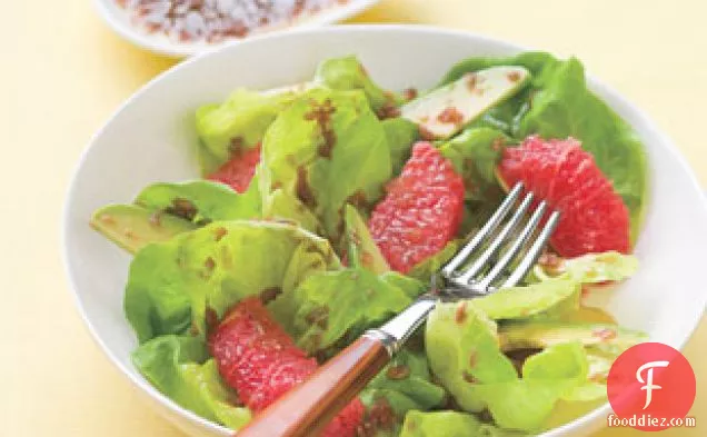 Grapefruit And Avocado Salad With Ginger-cassis Dressing