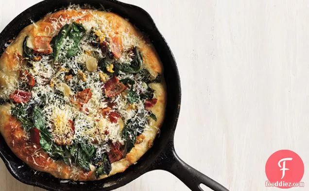 Clam, Chard, and Bacon Pizza